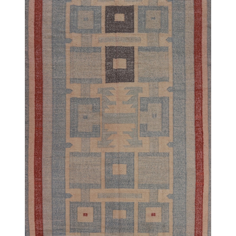Hand Woven Oriental 100% Jute Carpet Southwestern Modern Multi-Colored Kilim Area Rug - 10' 0'' X 8' 7''