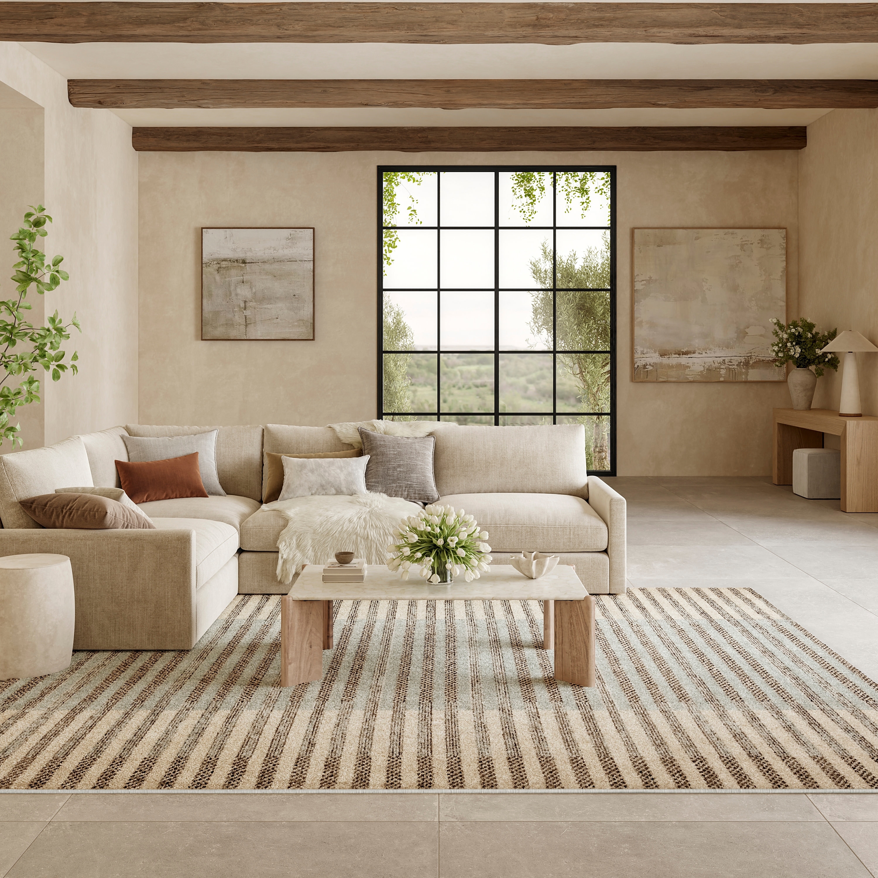 Nourison Nordic Indoor only Geometric Area Rug