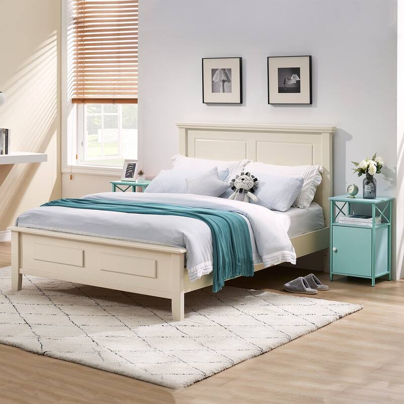 VECELO Modern Nightstands with Storage Cabinet, Nightstands Set of 2