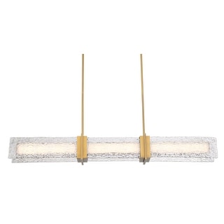 Minka Lavery 5666-L Lumina 52" Wide Linear Pendant with Water Glass