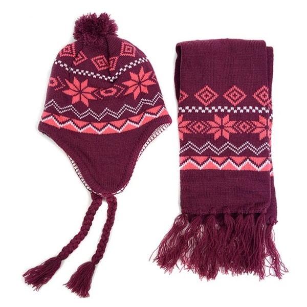 girls hat and scarf in one