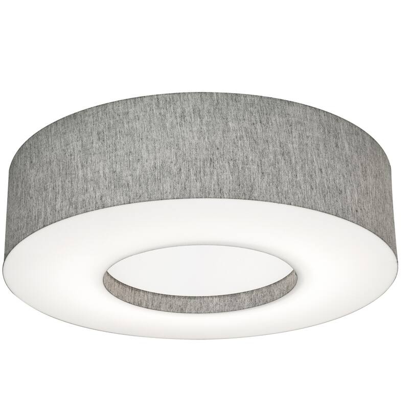 AFX MCF1932MB Montclair 2 Light 13" Wide Flush Mount Drum Ceiling - Grey