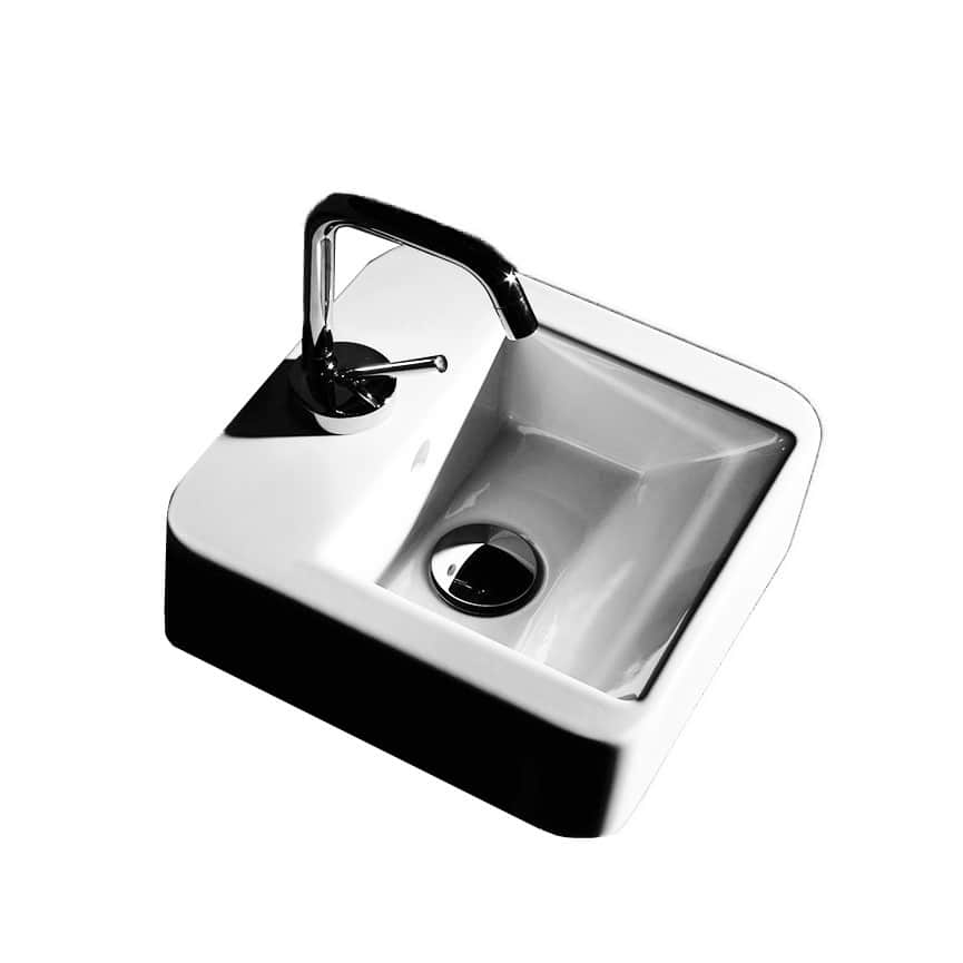 WS Bath Collections 11-3/4" Ceramic Wall Mounted / Vessel Bathroom
