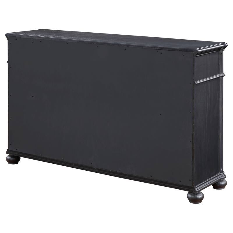 Celina Traditional Wood 9-drawer Dresser Black