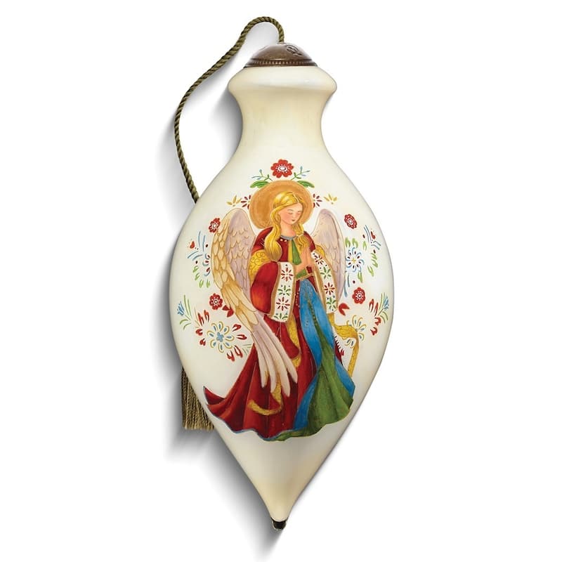 Curata Surrounded with Love Hand-Painted Glass Ornament