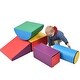 preview thumbnail 8 of 12, Soft Climb and Crawl Foam Playset,Safe Soft Foam Nugget Shapes Block for Infants,Preschools,Toddlers Multicolor-2