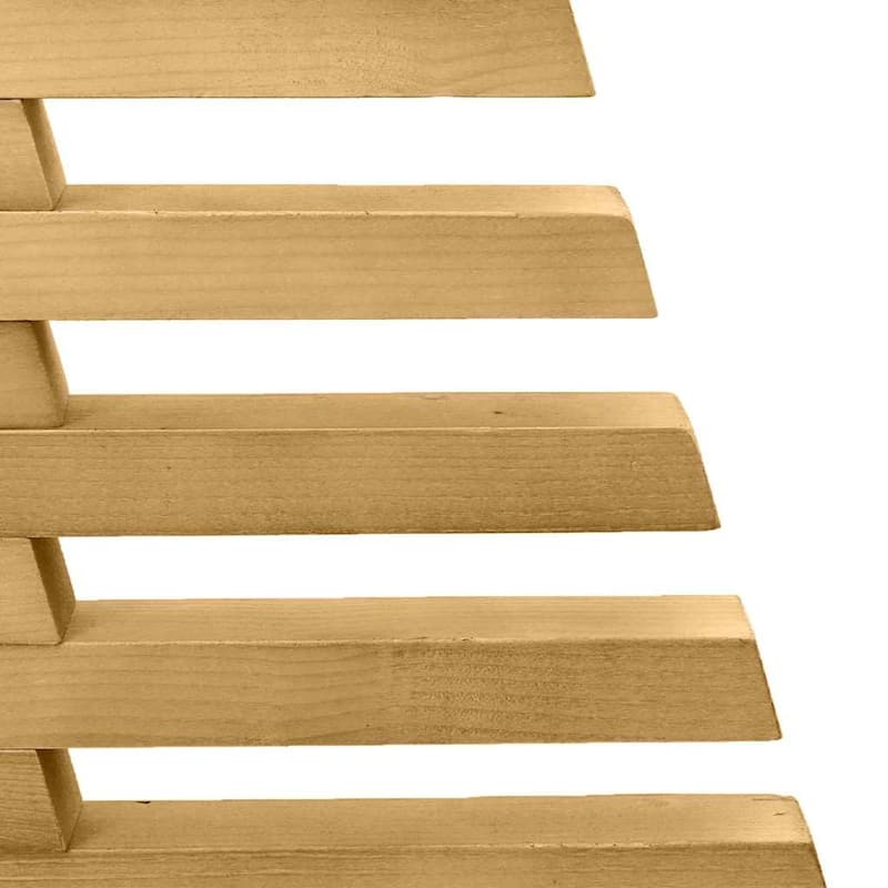 vidaXL Wooden Christmas Tree with Stand Brown Solid pine wood