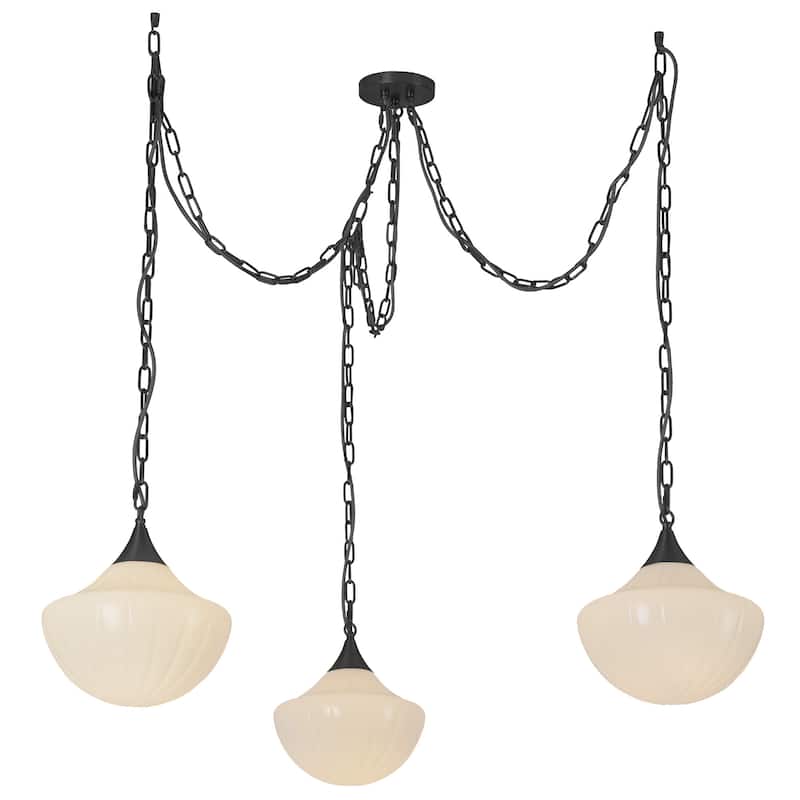 Alora Lighting MP651312 Farrah 3 Light 12" Wide Multi Light Pendant