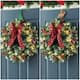 Option 4PK Ribbon Bow Wreath & Tree Reindeer Hanger