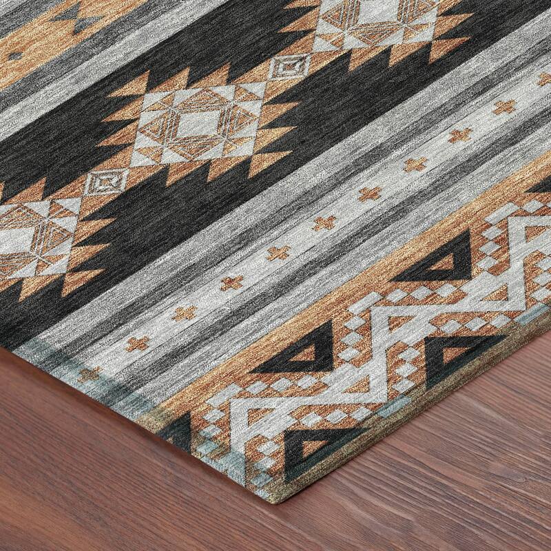 Machine Washable Indoor/ Outdoor Global Heston Chantille Rug