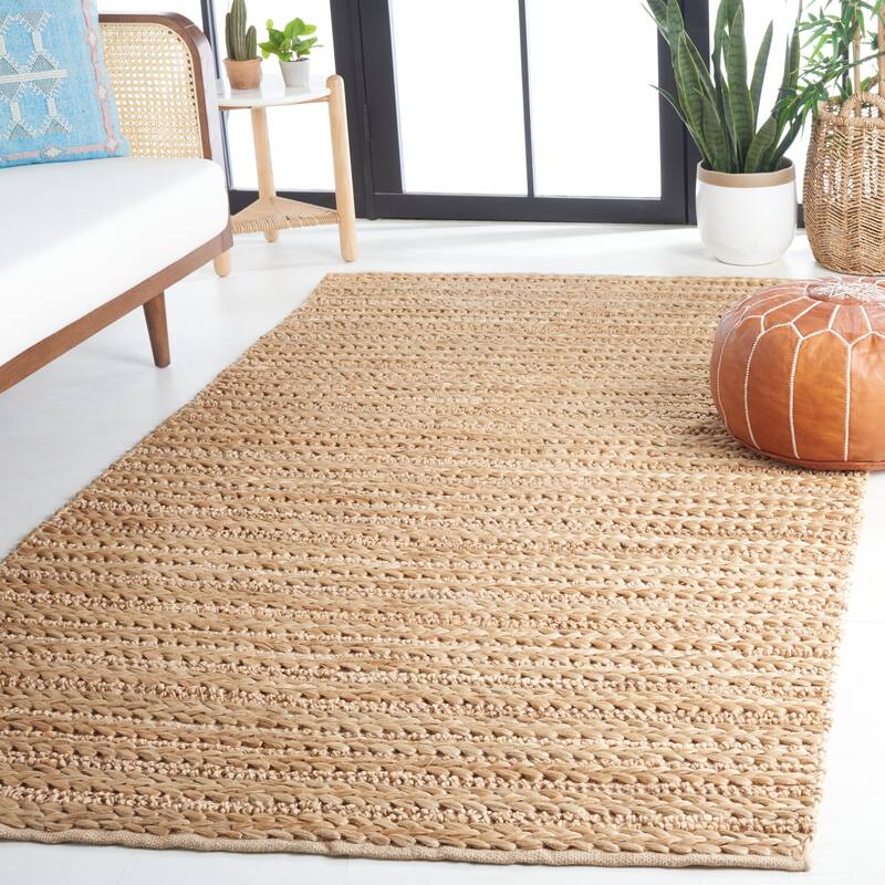 SAFAVIEH Handmade Natural Fiber Kenley Farmhouse Jute Rug - 3' x 5' - Natural