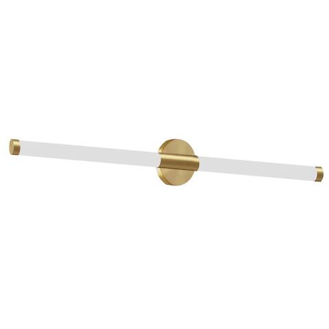 Dainolite Corvette 20W Wall Sconce, Aged Brass w/ White Acrylic Diffuser