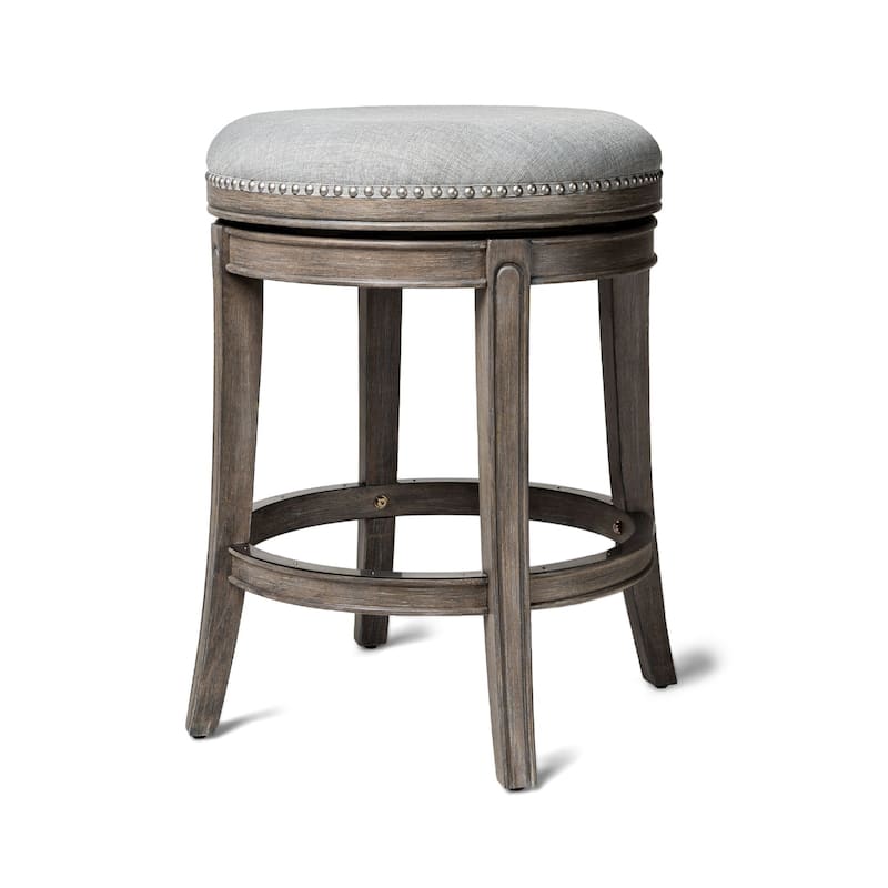 Maven Lane 26" Alexander Backless Counter Height Kitchen Stool - Single - Reclaimed Oak