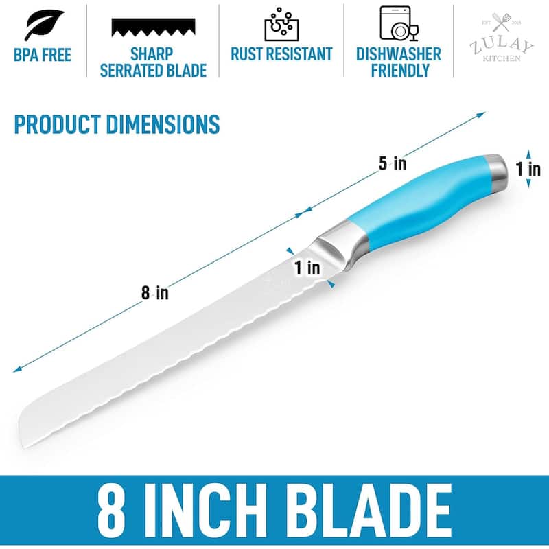 Zulay Kitchen Serrated Bread Knife