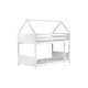 preview thumbnail 37 of 40, House-Style Twin Bunk Bed with Roof & Ladder