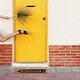 preview thumbnail 5 of 4, Long Front Door Mat Bonjour Rug 30x10 Black - 30 L x 10 W x 5/8 H