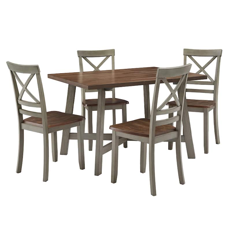 Tournus 47.5" 4 - Person X-base Trestle Dining Set by iNSPIRE Q Classic