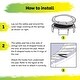 preview thumbnail 2 of 3, Machrus Upper Bounce Trampoline Super Spring Cover - Safety Pad, Fits 8 FT Round Trampoline Frame - Blue
