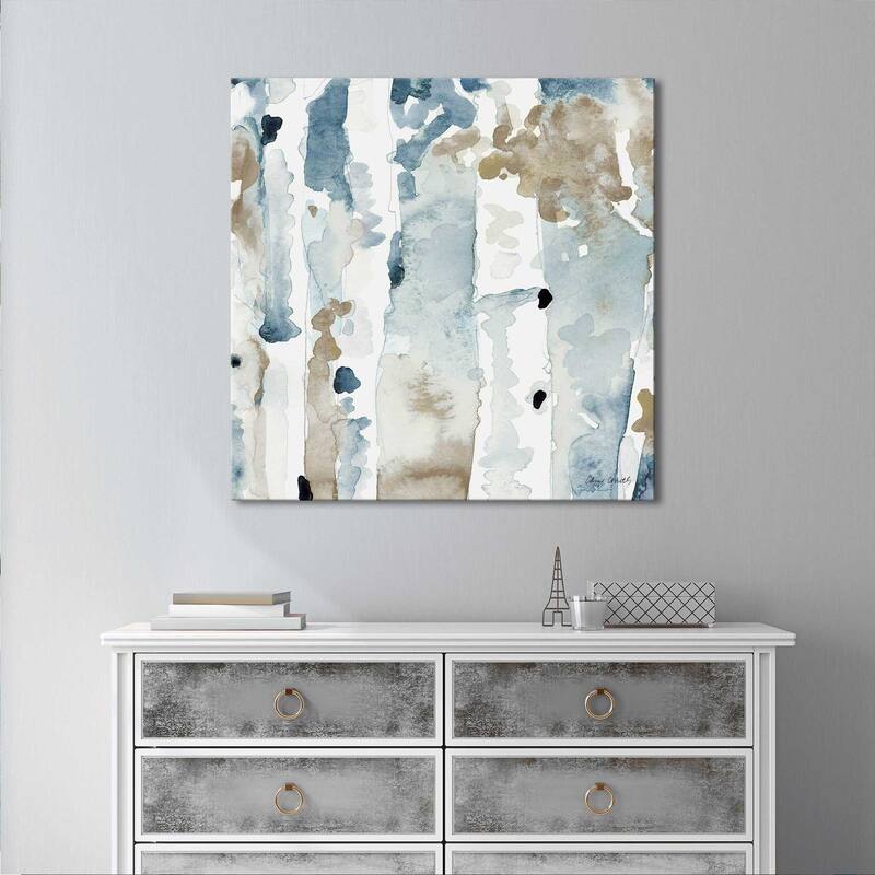 "Blue Upon the Hill Square III" Print on Canvas