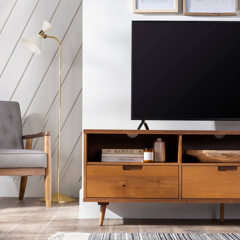 Middlebrook Alby 70-inch Mid-Century Solid Wood TV Stand