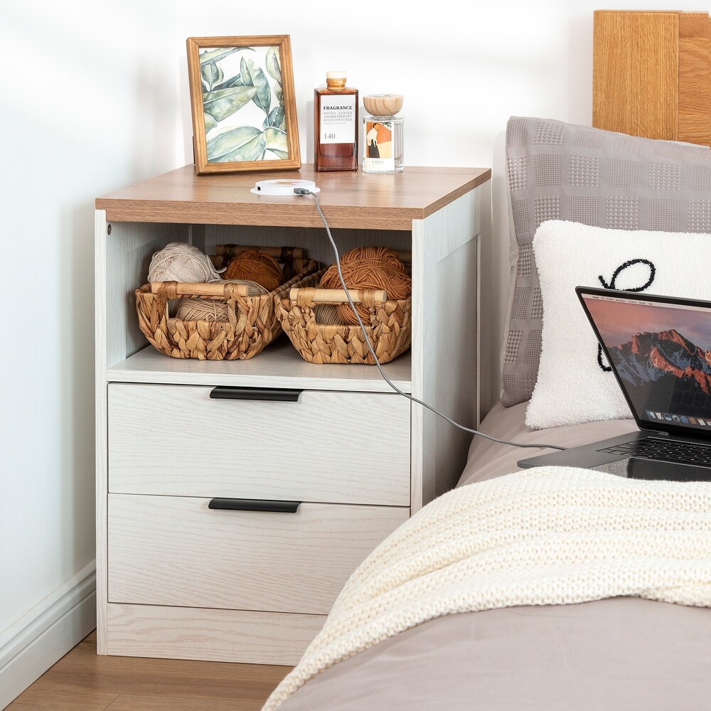 Cord Management Ideas for Nightstands, Media Cabinets, etc.!