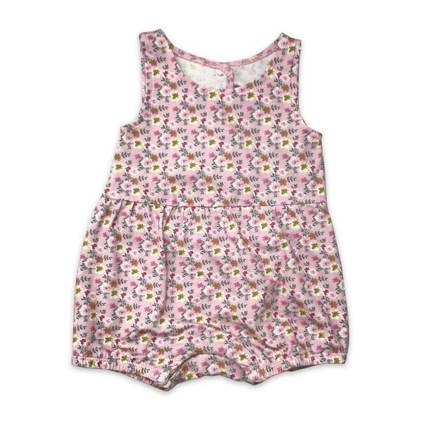 Shop Mustard Pie Baby Girls Pink Peony Floral Print Laney Bubble
