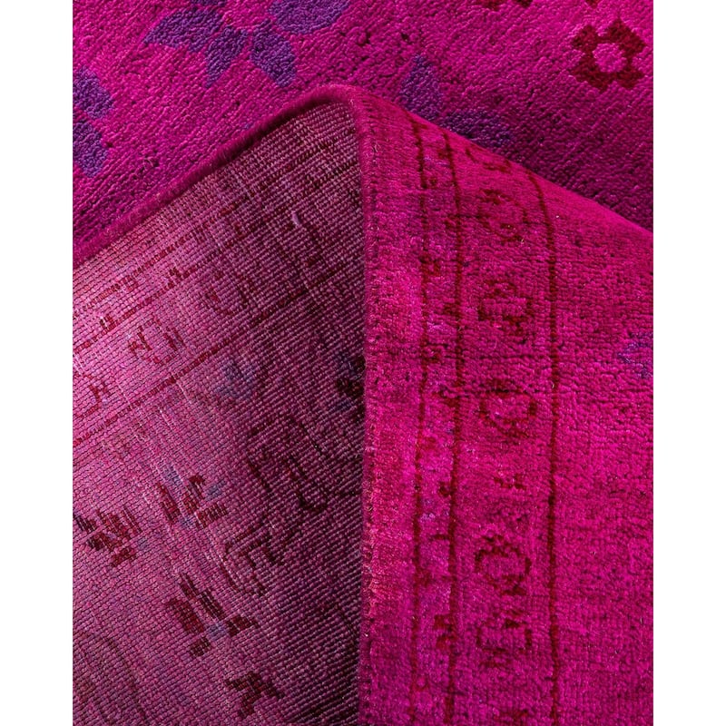 Vibrance One-of-a-Kind Hand-Knotted Area Rug - Pink, 6' 2" x 8' 10" - 6' 2" x 8' 10"