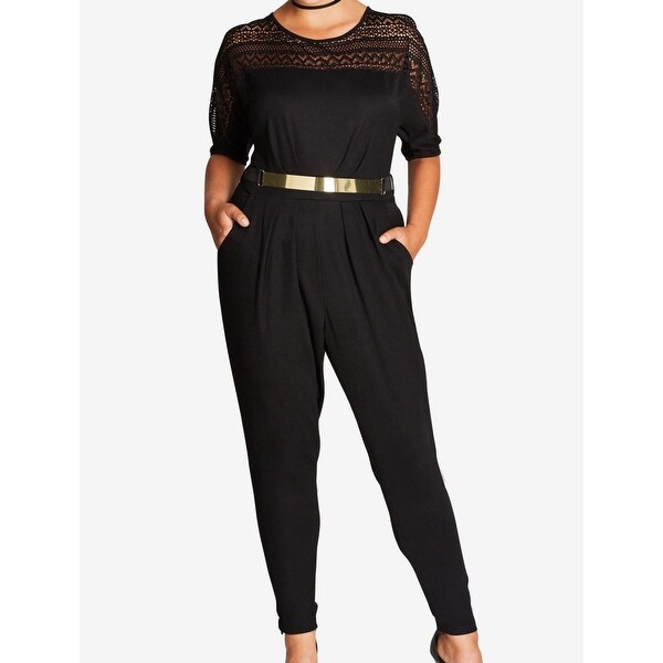 city chic lace jumpsuit