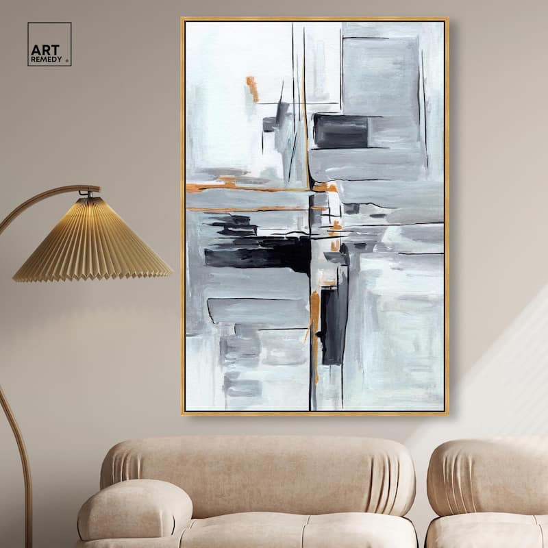 Elegant Grey Shades II Canvas by Art Remedy