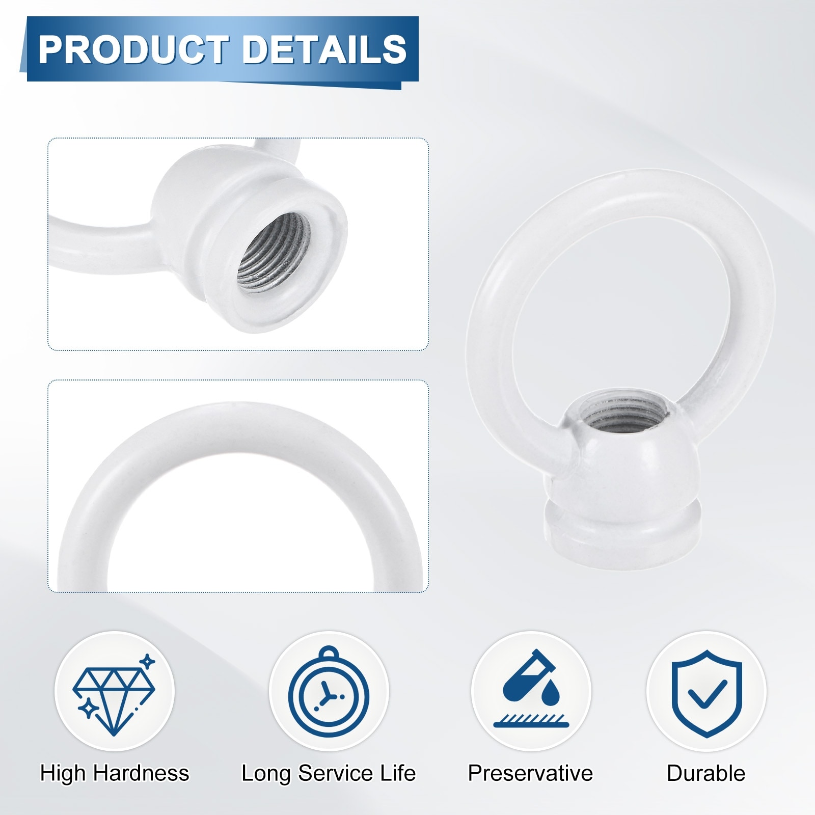 Eye Nut, Metric Ring Shape Female Loop Lifting Eye Nut for Hanging Lamp Chandelier