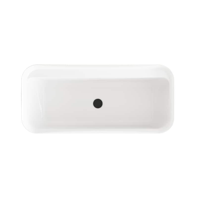Haley Soaking Bathtub in Glossy White