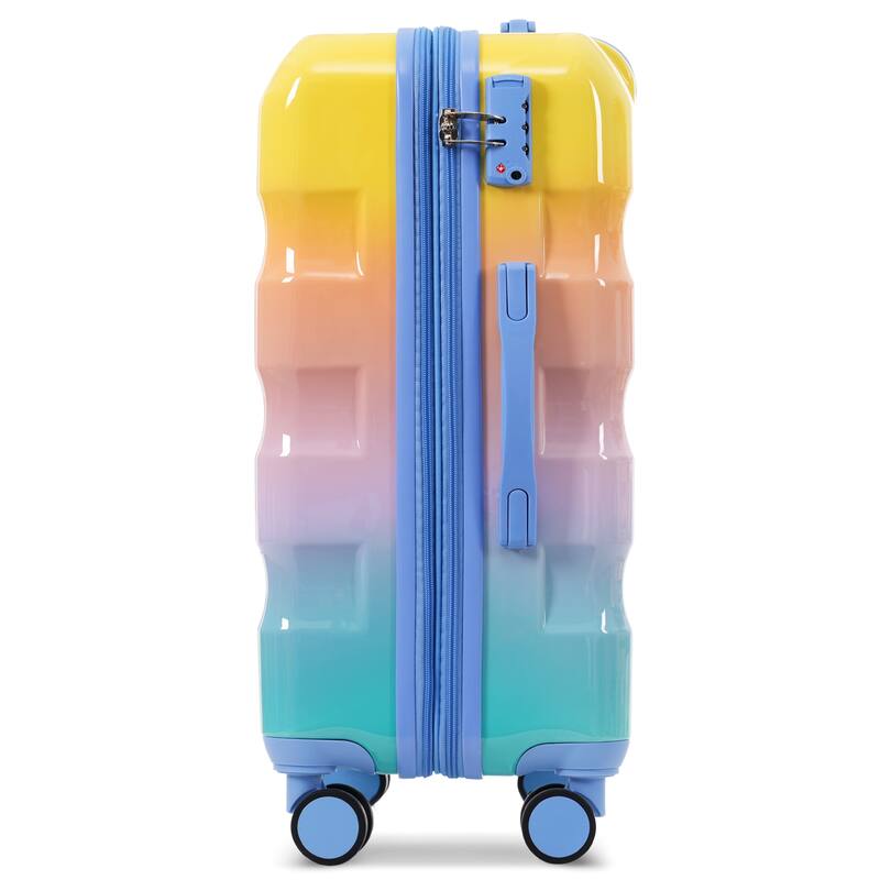 Stylish Luggage 3 Piece Set with Expandable Storage, Spinner Wheels and Combination Lock, for Travel