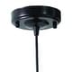preview thumbnail 9 of 12, Dorado Bronze Outdoor Farmhouse Pendant Ceiling Light - 15-in W x 8.5-in H x 15-in D