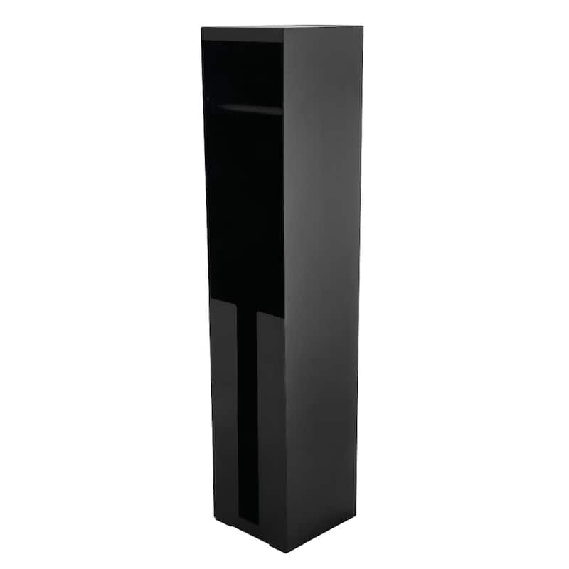 Kingston Brass Markus Freestanding Toilet Paper Holder with Roll Storage - Matte Black