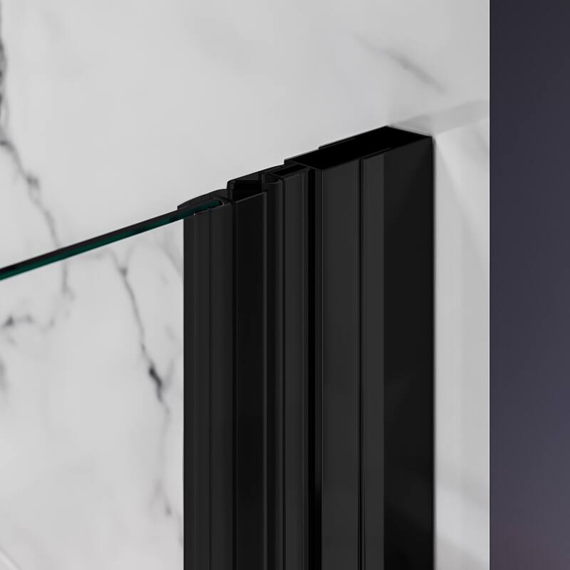 Elegant Adjustable Width Frameless Pivot Swing Shower Door with 1/4 inch Transparent Tempered by Certified Glass Door
