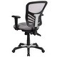 preview thumbnail 148 of 164, Nicholas Mid-Back Blue Mesh Multifunction Executive Swivel Ergonomic Office Chair with Adjustable Arms