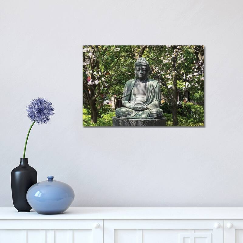 iCanvas "Small Buddha Statue At Senso-Ji Temple, Tokyo, Japan" by Panoramic Images Canvas Print - 12x18x1.5