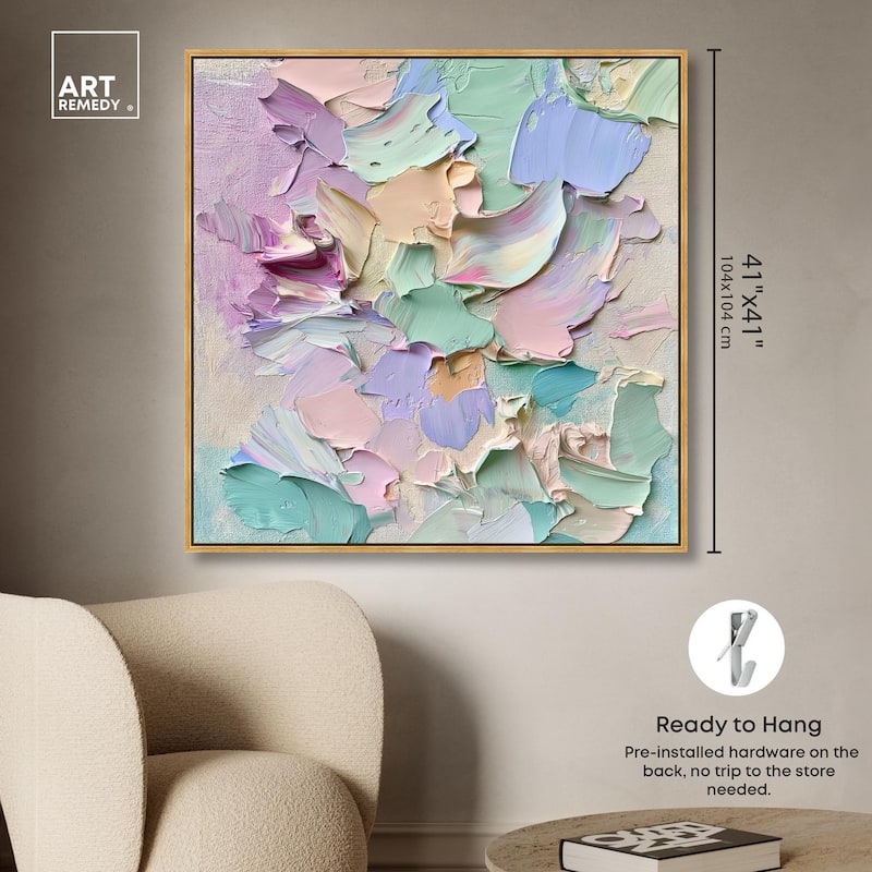 Flowing Mousse II Canvas by Art Remedy