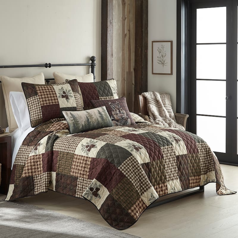 Your Lifestyle by Donna Sharp Pine Panels Polyester Quilt Collection