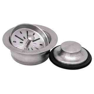 Ruvati Kitchen Sink Garbage Disposal Flange with Basket Strainer and Stopper - Stainless Steel - RVA1042ST