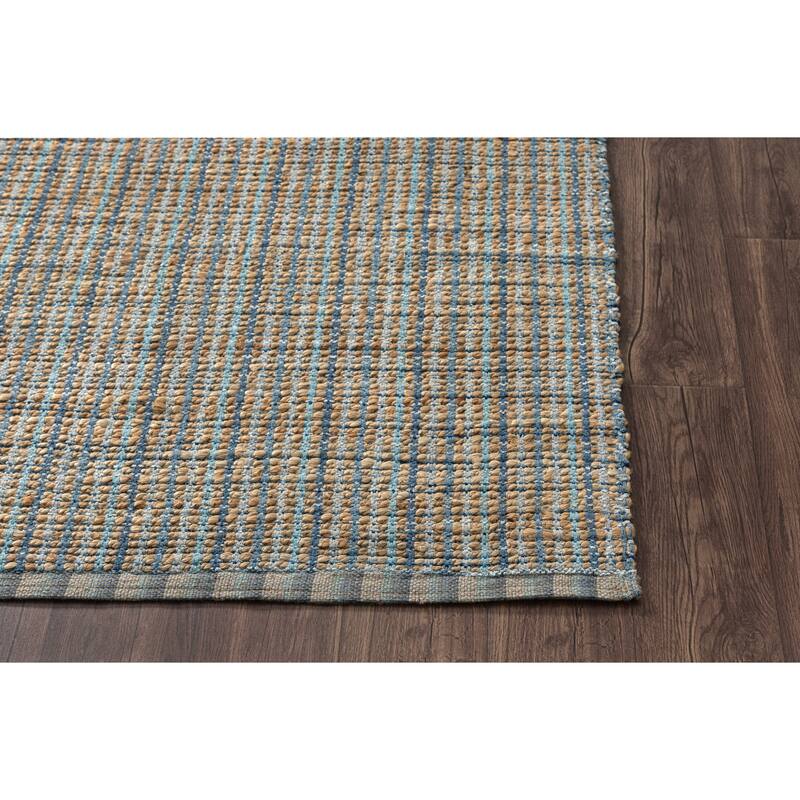 Nevaeh Farmhouse Geometric Braided Jute Indoor Area Rug by Sevita