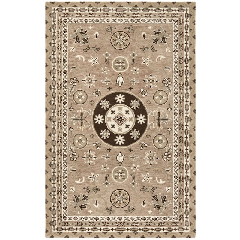 SAFAVIEH Handmade Bella Jakoba Modern Floral Wool Rug