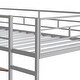 preview thumbnail 6 of 7, Metal Twin Bedframe, Twin Size High Loft Bed with Desk & Shelves