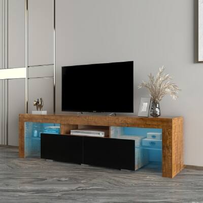 Living Room Furniture TV Stand Cabinet.Walnet,Black
