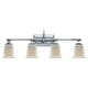 preview thumbnail 1 of 0, Nicholas 4-Light Bathroom Vanity Light in Polished Chrome Polished Chrome