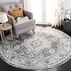 preview thumbnail 9 of 66, SAFAVIEH Isabella Minola Traditional Oriental Rug 4' Round - Grey/Cream