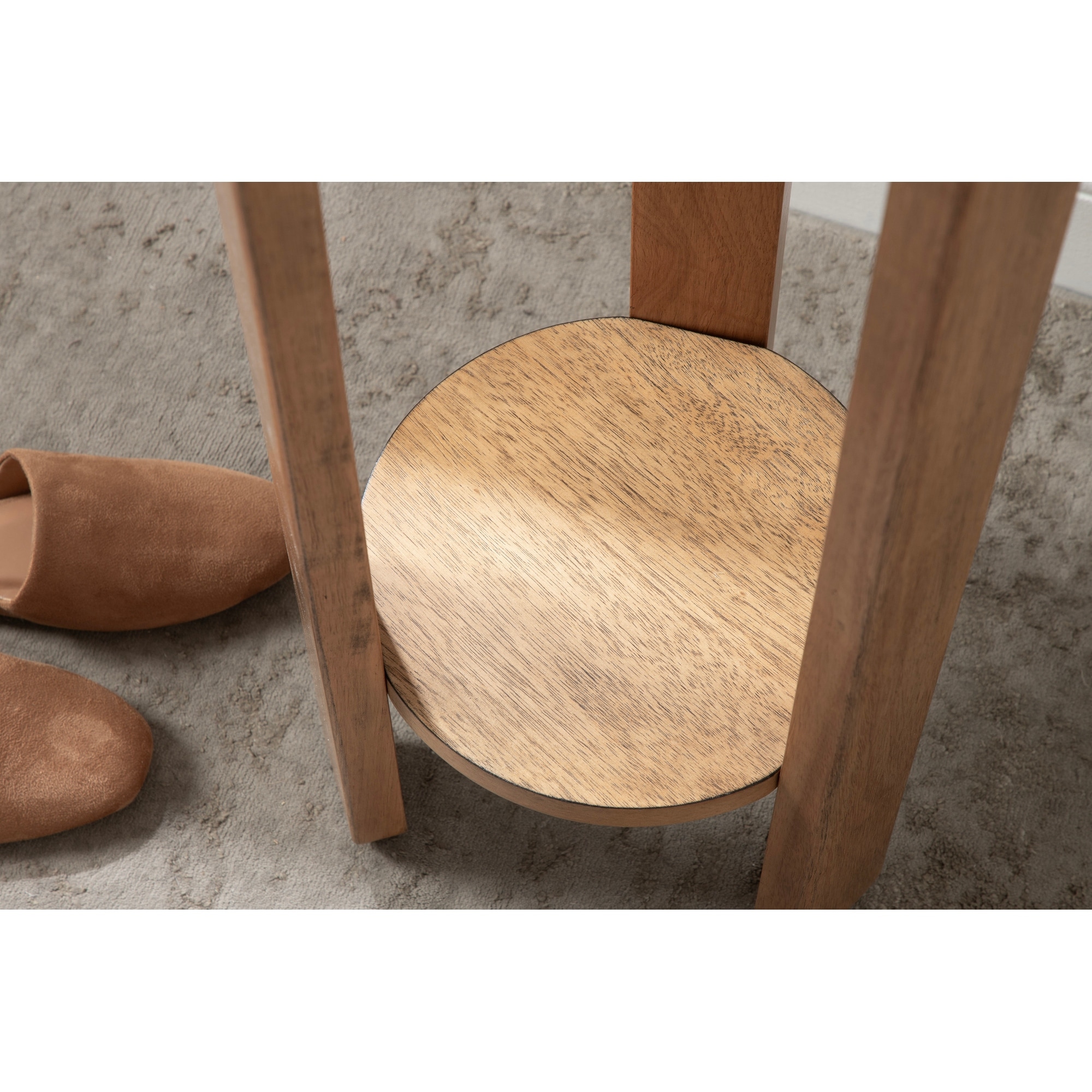 Kate and Laurel Foxford Round Drink Table 12x12x30