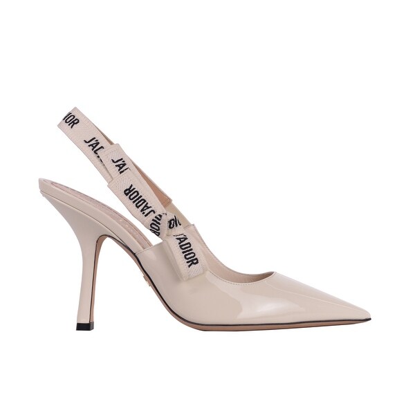 ivory patent leather pumps