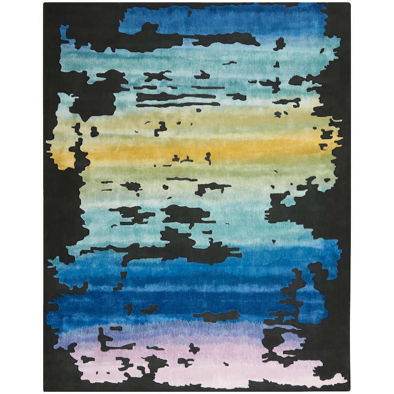 Nourison Prismatic Modern Abstract Sunset Shimmer Area Rug