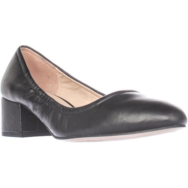 pumps low block heel